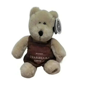 Starbucks 2003 bear stuffed animal plush NWT vintage